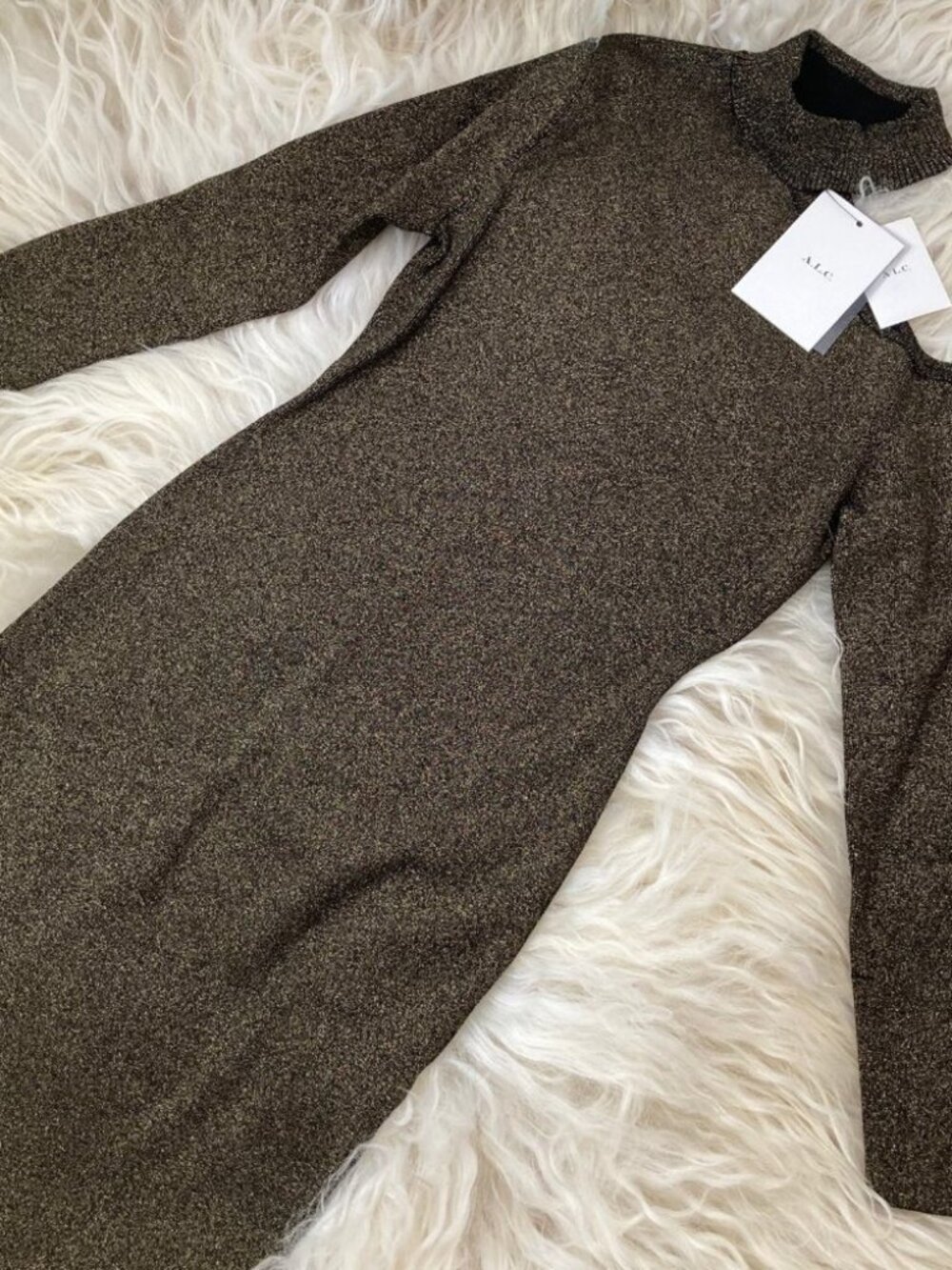 A.L.C. Long Sleeve Sparkly Dress 0074 - Picture 6 of 8